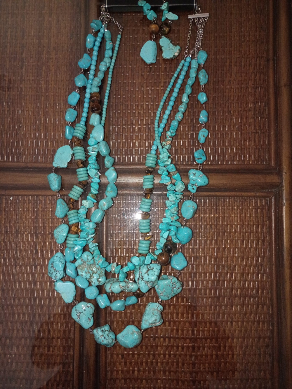Turquoise Multi-Strand Stone Necklace